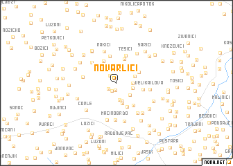 map of Novarlići