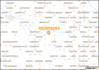 map of Nová Roveň