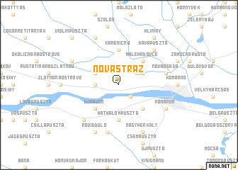 map of Nová Stráž