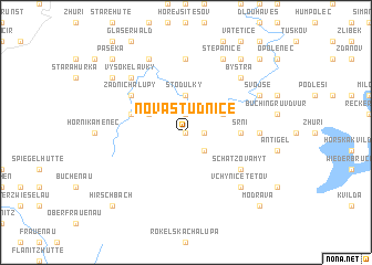 map of Nová Studnice