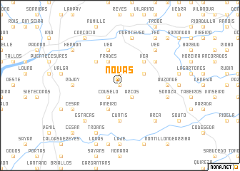 map of Novás