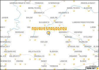 map of Nová Ves nad Odrou