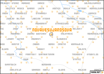 map of Nová Ves u Jarošova