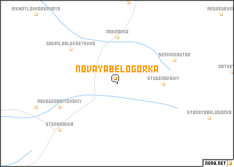 map of Novaya Belogorka