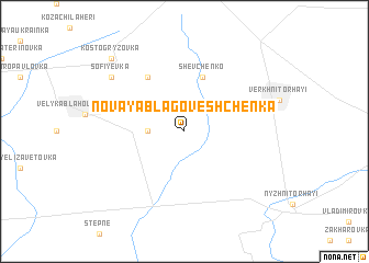 map of Novaya Blagoveshchenka