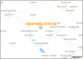 map of Novaya Bolotnitsa