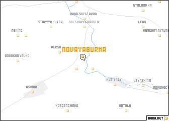 map of Novaya Burma