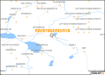 map of Novaya Derevnya