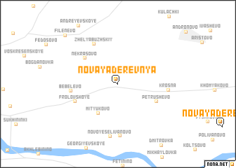 map of Novaya Derevnya