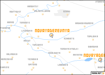 map of Novaya Derevnya