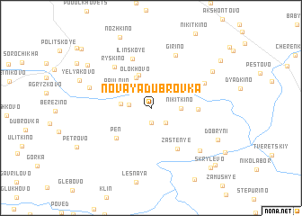 map of Novaya Dubrovka