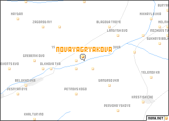 map of Novaya Gryakova