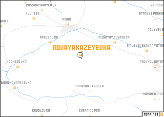 map of Novaya Kazeyevka