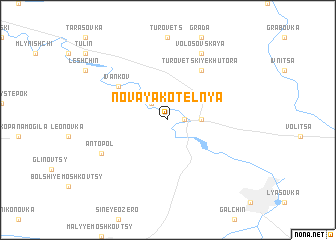 map of Novaya Kotelʼnya