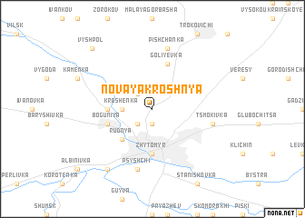 map of Novaya Kroshnya