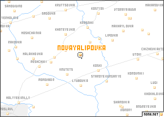 map of Novaya Lipovka