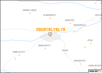 map of Novaya Lyalya