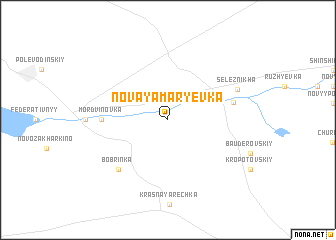 map of Novaya Mar\