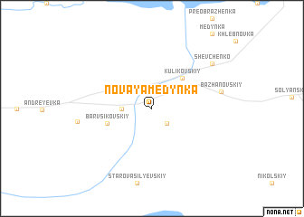 map of Novaya Medynka
