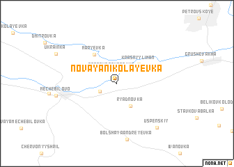 map of Novaya Nikolayevka