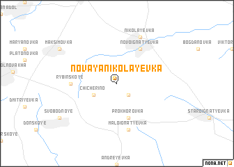 map of Novaya Nikolayevka