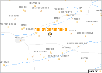 map of Novaya Osinovka