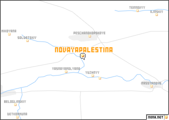 map of Novaya Palestina