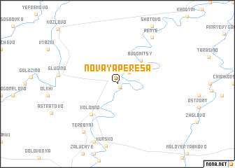 map of Novaya Peresa
