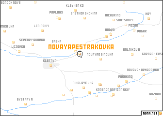 map of Novaya Pestrakovka