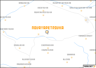 map of Novaya Petrovka
