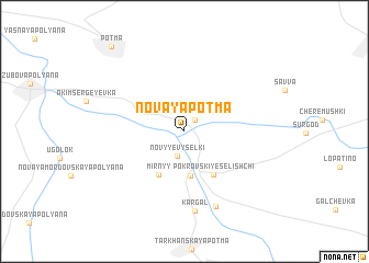 map of Novaya Pot\