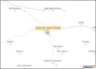 map of Novaya Pyrma