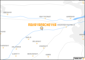 map of Novaya Racheyka