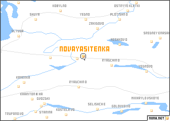 map of Novaya Sitenka