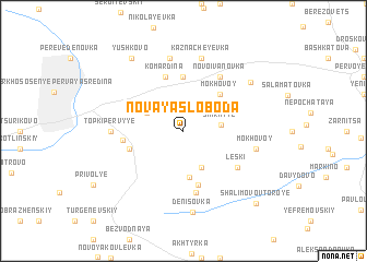 map of Novaya Sloboda