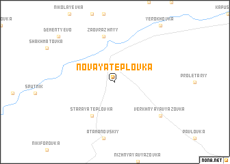 map of Novaya Teplovka