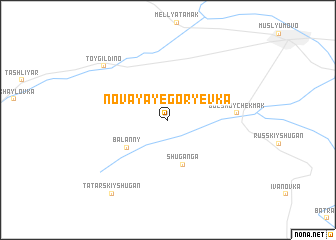 map of Novaya Yegor\