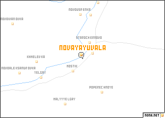 map of Novaya Yuvala