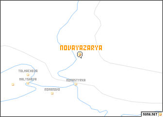 map of Novaya Zarya