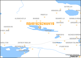 map of Novaya Zazhivkya