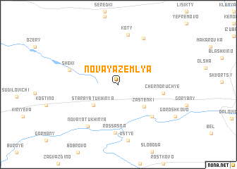 map of Novaya Zemlya