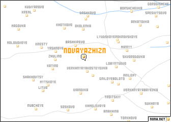 map of Novaya Zhizn\