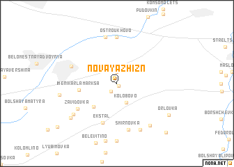 map of Novaya Zhizn\