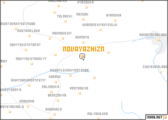 map of Novaya Zhizn\