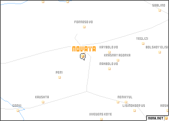 map of Novaya