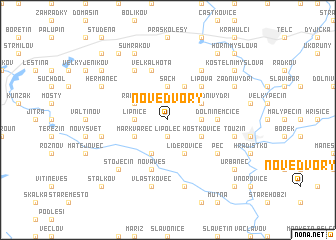map of Nové Dvory