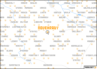 map of Nové Hrady