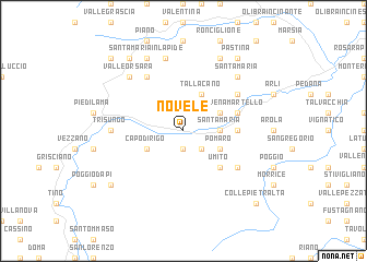 map of Novele