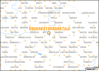 map of Nové Město nad Metují