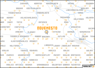 map of Nové Město